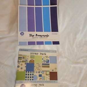 3 Colorbok 12" Blue Promenade Smooth Cardstock Paper books + BONUS